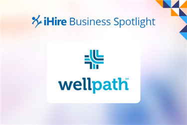 wellpath logo on iHire Business Spotlight background