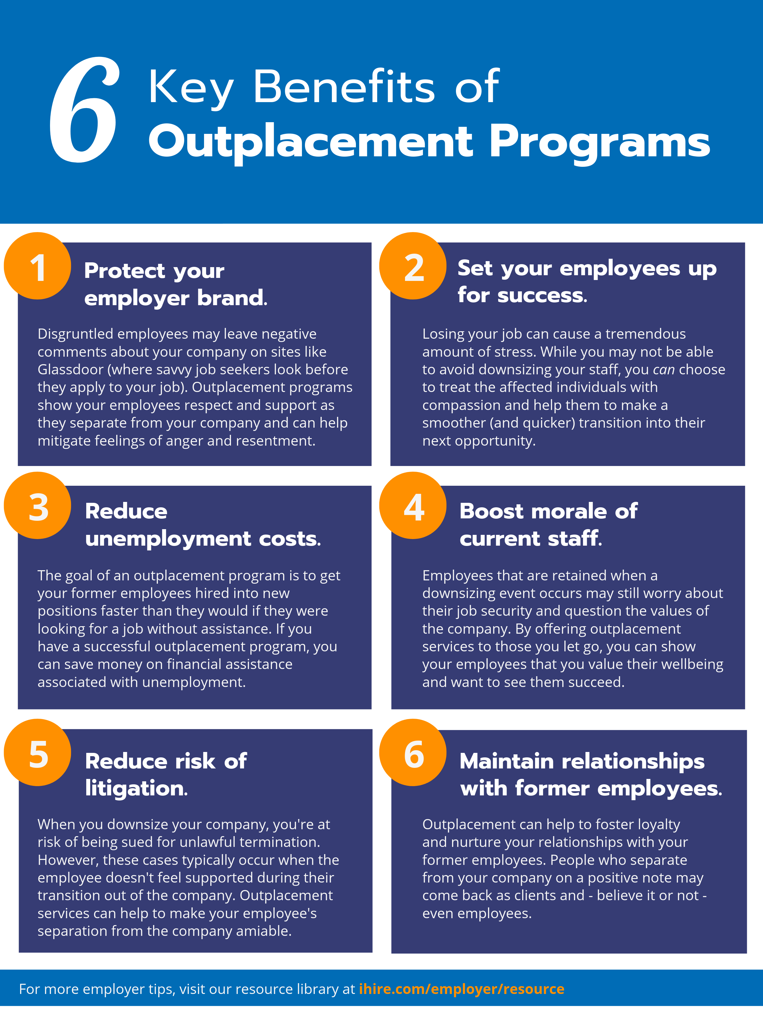 Benefits of Outplacement Infographic