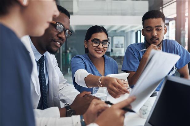 healthcare team having a meeting