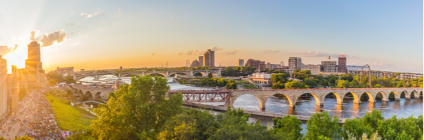 Photograph of the Minneapolis skyline