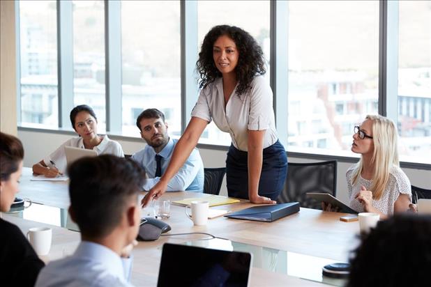 Black Woman Boardroom