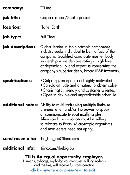 Job posting with playful language