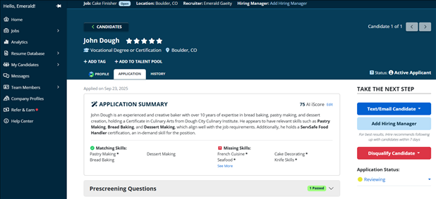 ihire interview scheduling applicant step 5