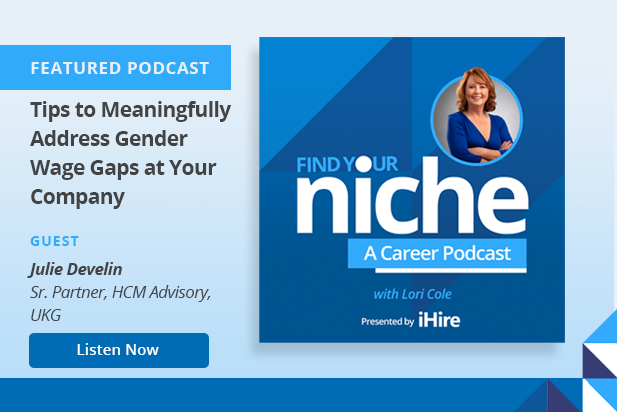 Find Your Niche Podcast Graphic - Julie Develin