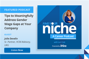 Find Your Niche Podcast Graphic - Julie Develin