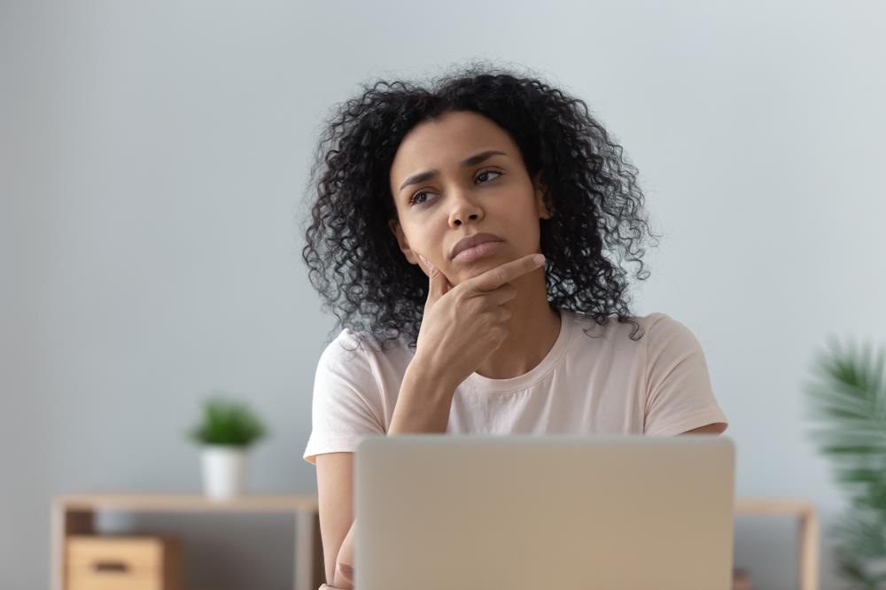 Woman pondering