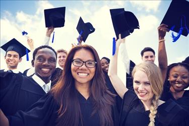 Recent college grads ready to find their first job after college.