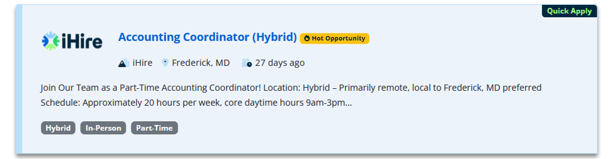 iHire traffic max jobs