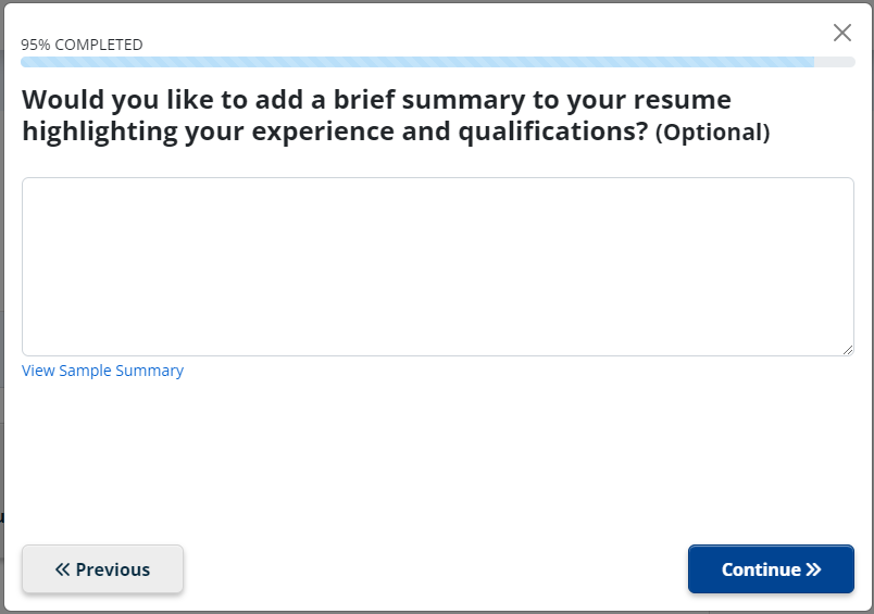 ihire Resume builder step 8