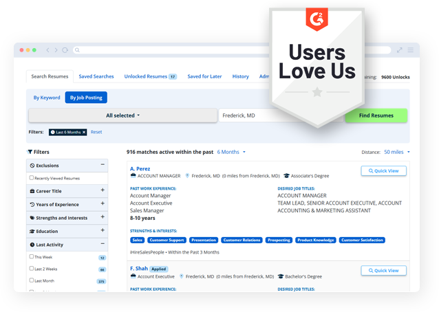 iHire platform - Users Love Us