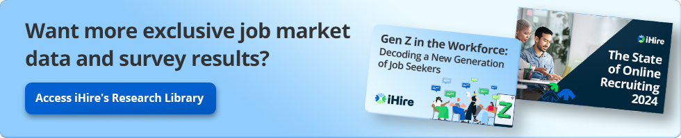 Want more exclusive job market data and survey results? Access iHire's Research Library