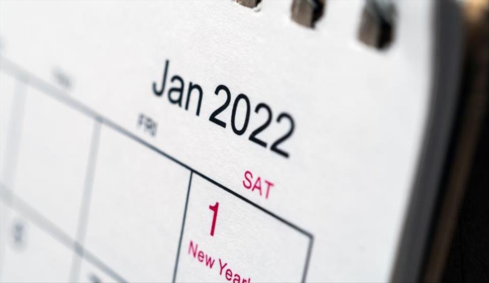 January 2022 calendar