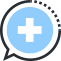 icon - healthcare speech bubble