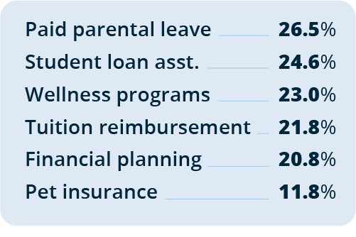 Graph showing benefits Gen Z wants from their employer - additional responses