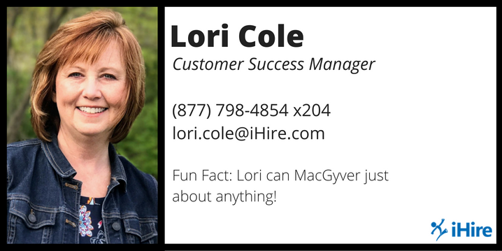 lori cole business card graphic