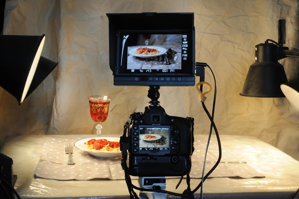 Behind the scenes look at food photography