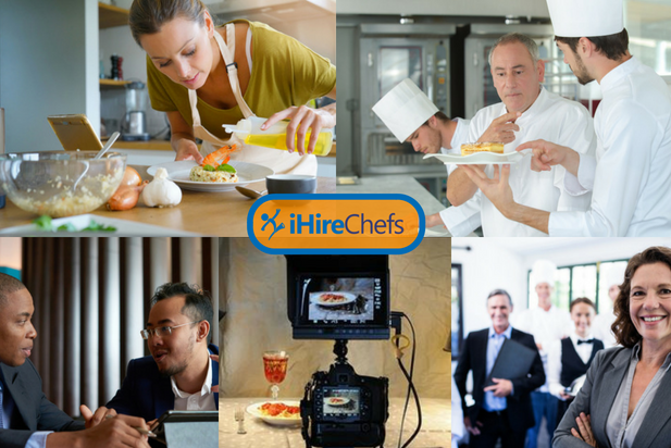 Collage showing alternative jobs for chefs outside the kitchen