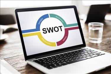 SWOT analysis chart of laptop