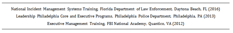 example of a training section on a law enforcement resume