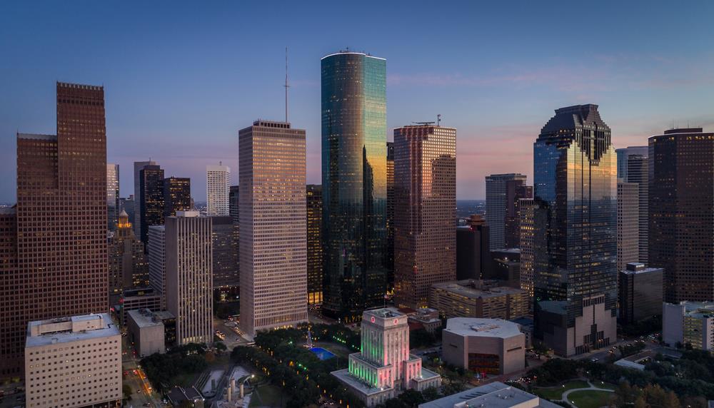 Photograph of the Houston skyline