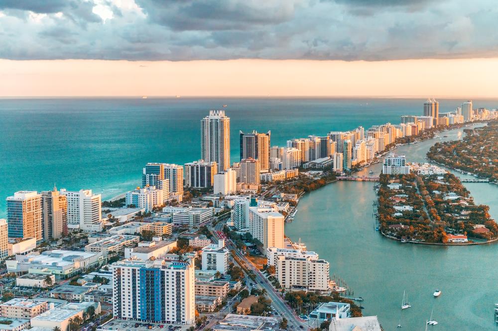 Photograph of the Miami skyline