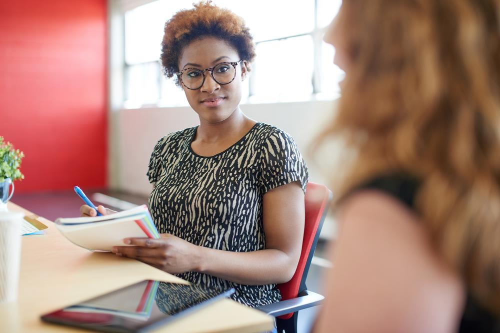 Make sure you let the other person talk when conducting a traditional interview