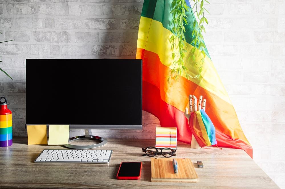 Desk at LGBTQ job