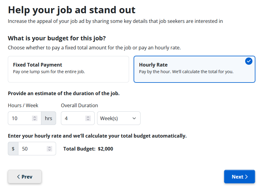 ihire freelance hourly payment