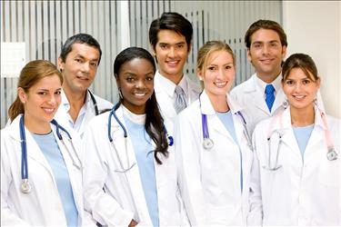 Group of diverse advanced practice registered nurses (APRNs)