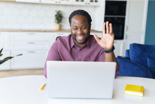 engaged employee working remotely