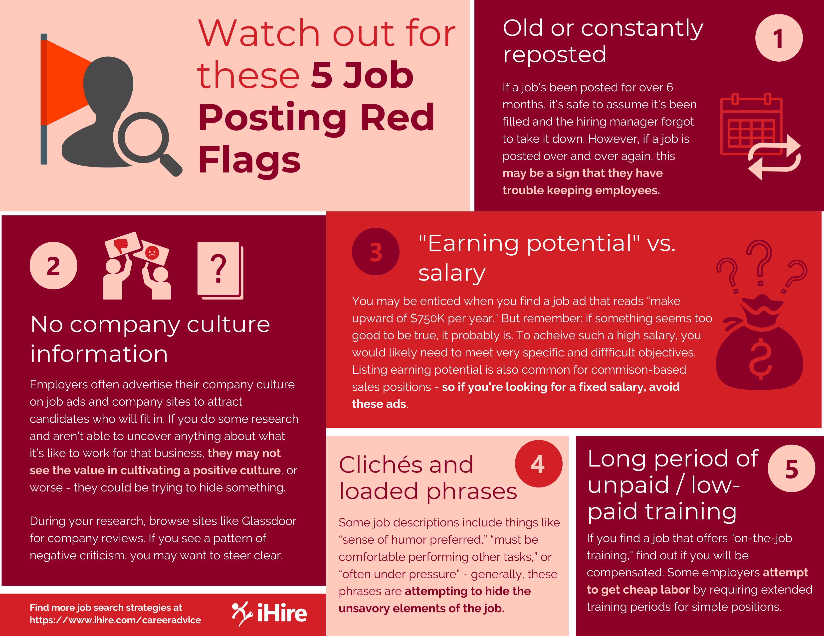 Infographic: 5 Job Posting Red Flags