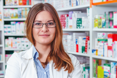 Pharmacist smiling at camera