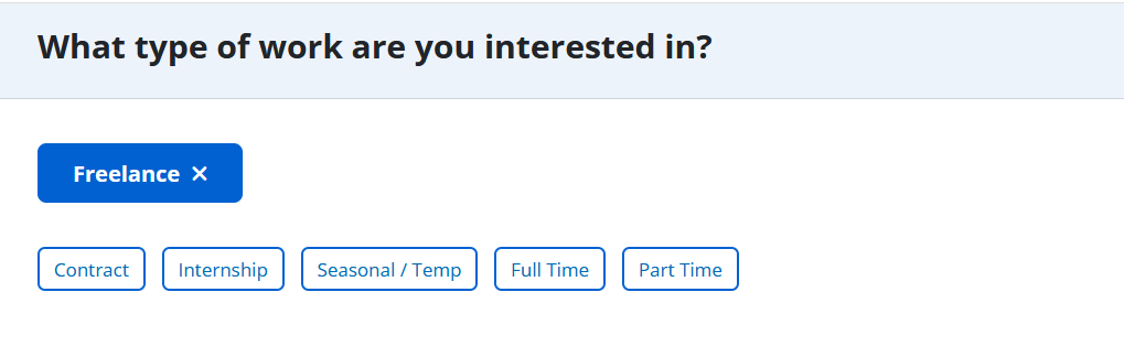 screenshot of ihire's freelance marketplace job seeker experience