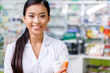 pharmacist looking at camera