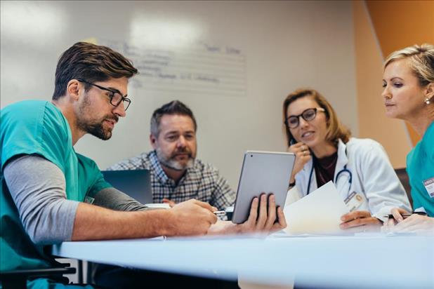 Nurses in a meeting