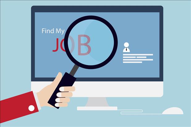 job search vector image