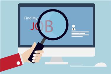 job search vector image