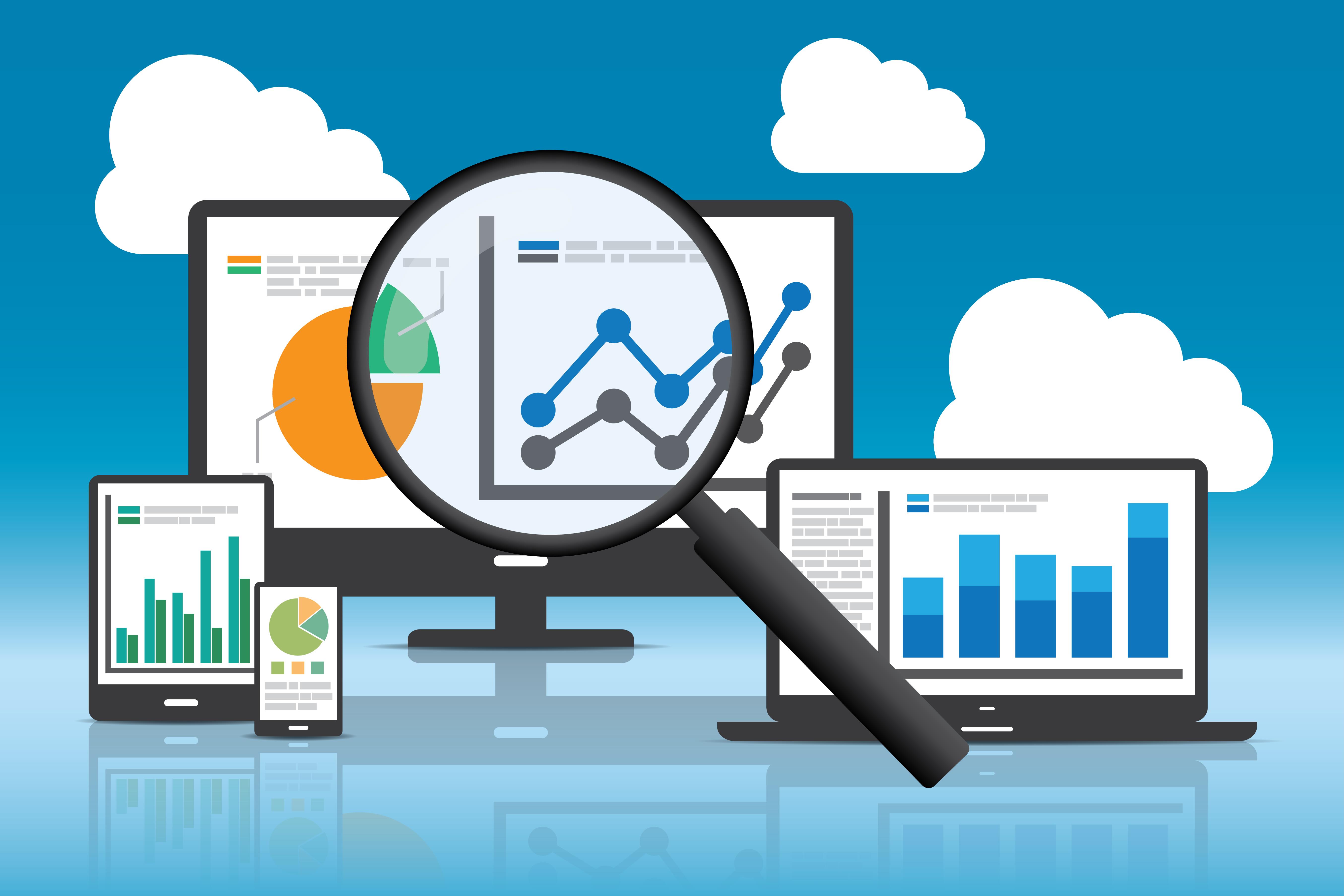 vector illustration of data analytics