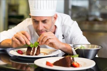 chef creating pastry