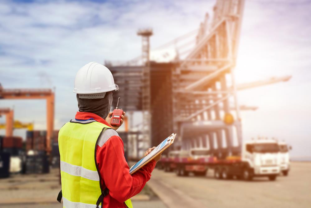 young construction worker at worksite