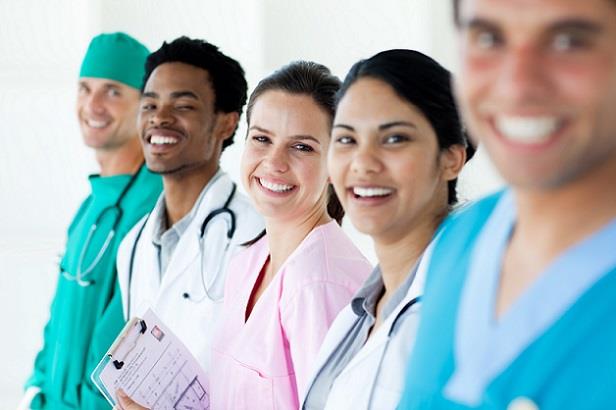 Group of nurse practitioners smiling for the camera