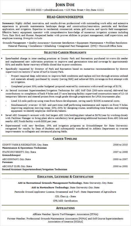 Example of a functional resume, one of many resume styles.