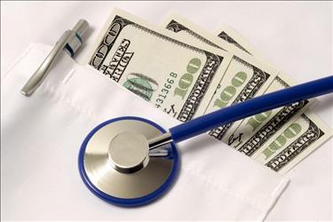 stethoscope and money