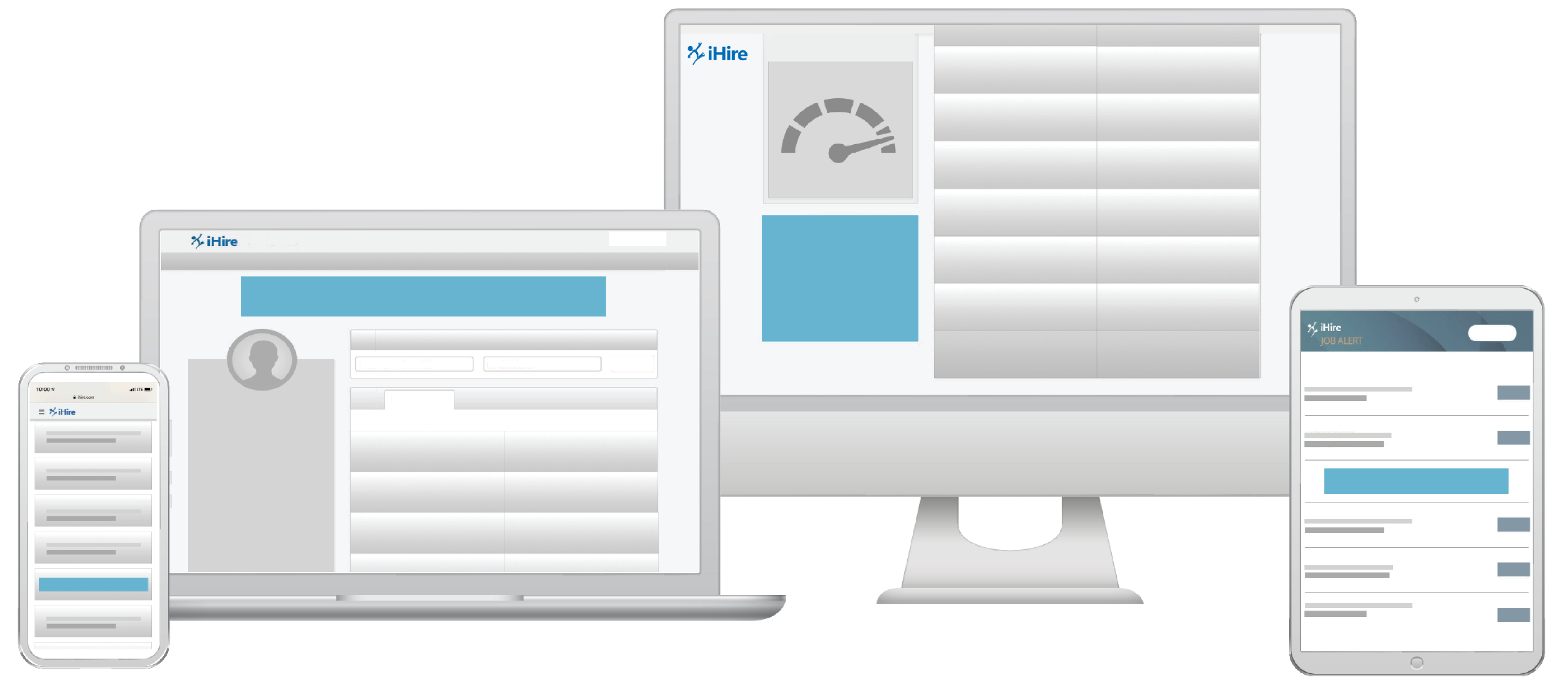 graphic showing where ihire display ads are placed