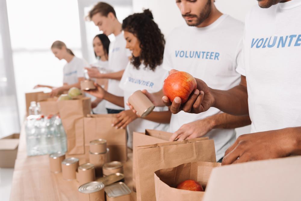 group of volunteers