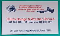 Cole's Garage & Wrecker Service