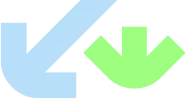 blue and green arrows