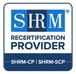 SHRM recertification provider badge