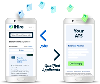 screenshots from iHire