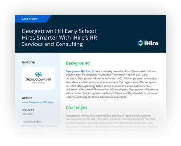 Georgetown Hill case study preview.